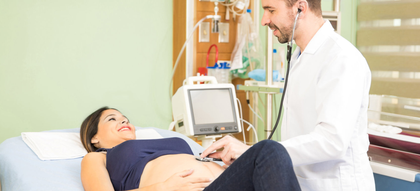 doctor checking up woman